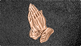 DNSEMP-C-516-BZ-SH-BK Empire Corner Bronze Hands Shim Black